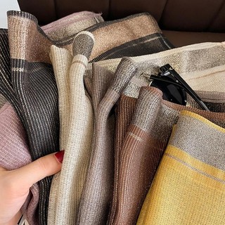 Mô Phỏng Lụa Dài Khăn Ấm Mỏng Điều Hòa Không Khí Khăn Choàng Tính Khí Thời Trang Khăn Trùm Đầu Hồi Giáo