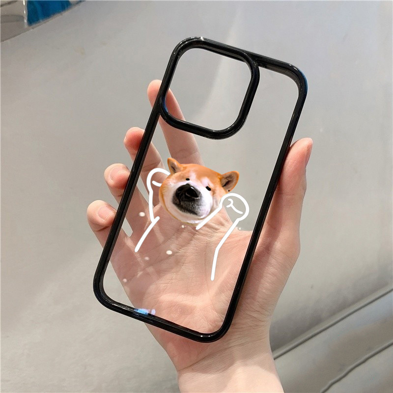 Ốp Lưng Cho iPhone 16 15 Pro Max 11 13 14 12 Pro Cho iPhone 16e 7 8 Plus XS Max X XR SE2022 Cặp Đôi Chó Mèo Dễ Thương Chống Sốc Trong Suốt Silicon