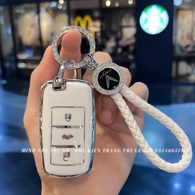Ốp Chìa Khóa Thông Minh VinFast VF5 VF6 VF7 Vỏ Bảo Vệ TPU Cao Cấp Thiết Kế Sang Trọng Minh Thu Yêu Xe Phong Cách Xe Ô Tô Chống Sốc Phụ Kiện Quà Tặng