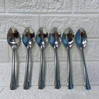 [Giá Xưởng] Combo 10 Muỗng Inox Cán Dài – Thìa Súp Nhọn – Bền Đẹp, Dùng Cho Gia Đình Quán Ăn