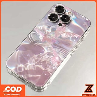 Ốp Lưng Cho OPPO Reno 15F Reno 14F Reno 14 Pro Reno 13F Reno 13 Reno 13 Pro 5G Reno12 F Reno 12 PRO Reno 11F Reno 8T 5G Ốp Điện Thoại TPU Chống Sốc Hình Bướm Màu Hồng