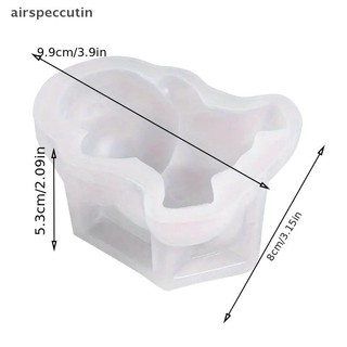 Airspecutin Dễ Thương Mousse Khuôn Pudding Khuôn Silicon Custard Khuôn Bánh Khuôn Hoạt Hình Màu Xanh Dino Trang Trí Bánh Nướng Bánh Dụng Cụ EN