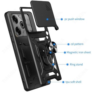 Ốp lưng cứng chống sốc nặng với chân đế kim loại cho Tecno Pova 6 Pro Neo Pova 5 Spark Go 2025 Spark 30C