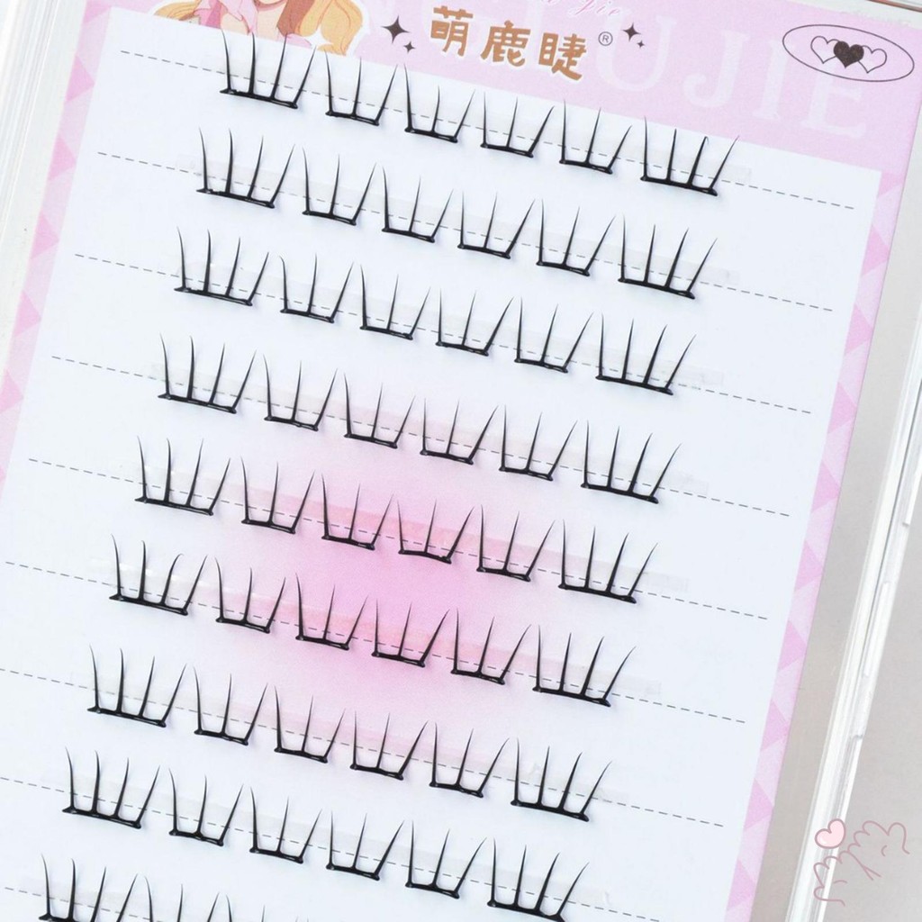 C Curl Hình dạng hồ quang Hàn Quốc Mi Cụm Nữ Cụm Lông Mi Hàng Ngày Để Mua Sắm Hẹn Hò Sử Dụng Hàng Ngày