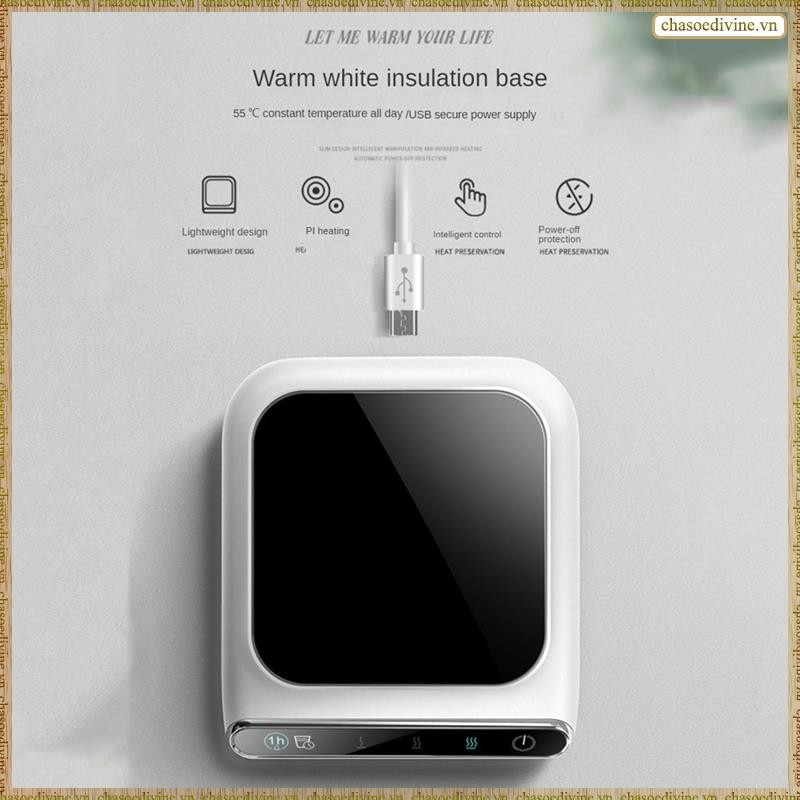 [K O G X] Tấm sưởi ấm di động Cốc cà phê Ấm USB cho bàn làm việc văn phòng Máy hâm nước giải khát điện cho trà Sữa nước dễ sử dụng