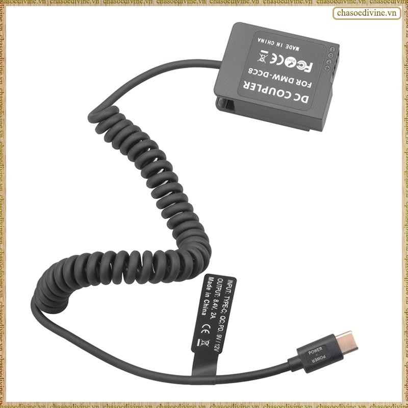 [K O G X] Pin giả DMW-BLC12 DMW-DCC8 PD Bộ phận thay thế khớp nối USB-C Phụ kiện cho GX8 FZ1000 FZ300 FZ200 G6 G7 G80 G81 G85 G95 G99 FZ2000