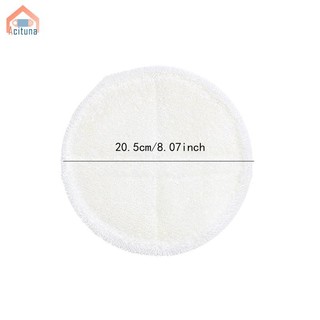 4x Tấm lau nhà điện Miếng lau nhà Thay thế phụ kiện tròn 8,07 inch Tấm chà sàn Làm sạch sàn