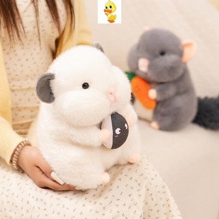 PLUS✨Chất lượng cao✨Dễ Thương Chinchilla Sang Trọng Đồ Chơi Vui Nhộn Chinchillas Ôm Hạt Dưa Cà Rốt Búp Bê Sang Trọng Trao Đổi Đồ Chơi Quà Tặng Trẻ Em Quà Tặng Sinh Nhật Cặp Đôi