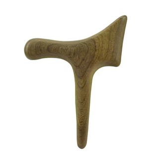 Thanh gỗ đàn hương vàng hình tam giác chim chũi Meridian Gua Sha massage chân công cụ điểm nhấn sức khỏe hình nón T đa chức năng FMZV