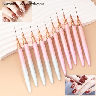 [savemoneyeveryday] 1 / 5 Cái Nail Art Liners Công cụ cọ sọc Dây siêu mỏng Chi tiết Vẽ tranh Bàn chải làm móng tay Dụng cụ bút làm móng tay [vn]