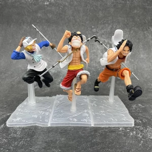 One Piece Luffy Tay Làm Ace Sabo Hải Quân Ba Anh Em Giấc Mơ Mô Hình Đồ Chơi Để Bàn Khung Xe Trang Trí Anime