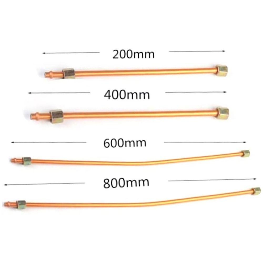 HWAIDY 1 Ống Van Giảm Áp, Ống Xả Máy Nén Khí Có Thể Uốn Cong 200 / 400 / 600 / 800mm, Ống Dẫn Khí Mạ Đồng Nhôm Công Cụ Điện Phần Cứng