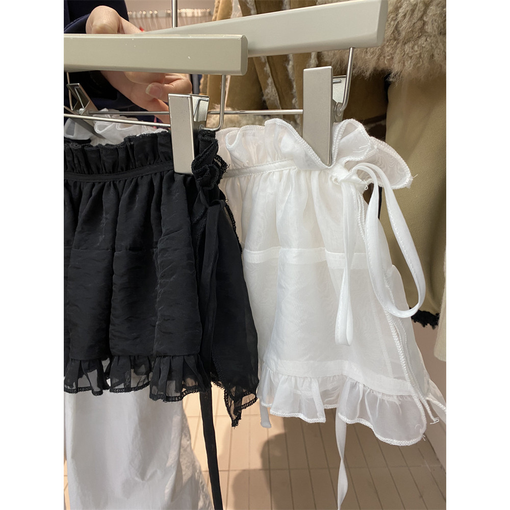 Milyfashion Phong Cách Mới Rened-Up Thời Trang Xếp Ly Váy Fart Rèm Váy Ngắn Một Mảnh Dây Lưng