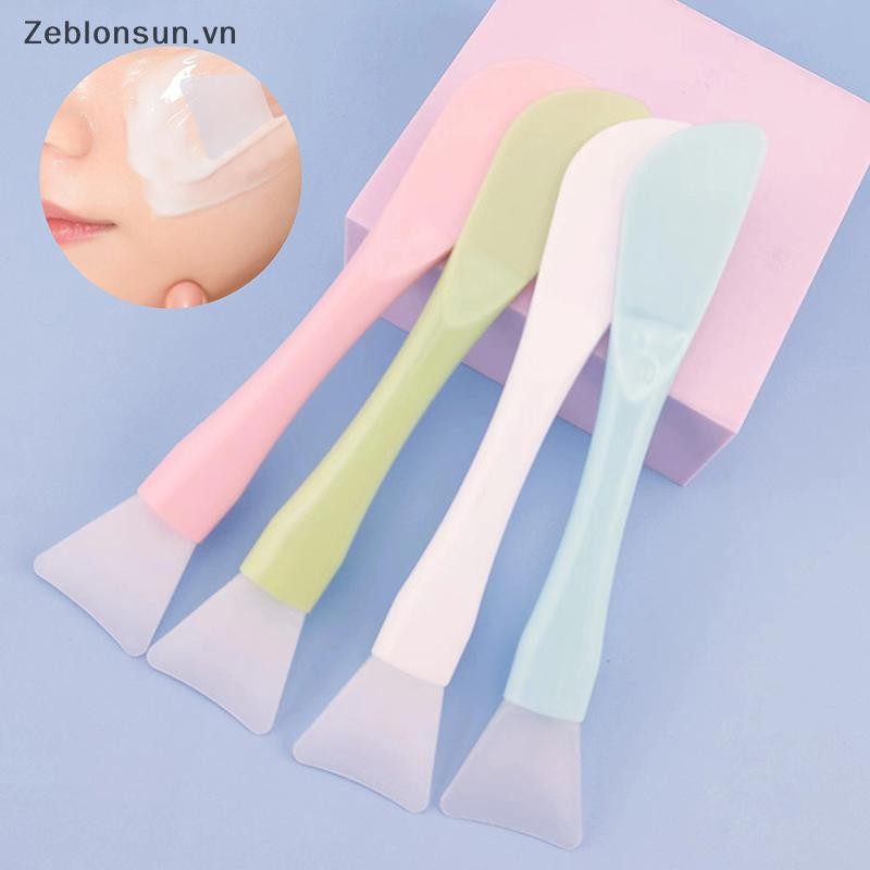 # Hb # Bàn chải mặt nạ silicon mềm với máy cạo tích hợp Bàn chải phim bùn sử dụng kép DIY Film Điều chỉnh công cụ làm đẹp.