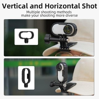 Mũ YRBWD Dễ Dàng Kẹp Gắn, Phụ Kiện Camera Hành Động Kẹp Mũ, Phát Hành Nhanh Khung Xoay 360 Giá Đỡ Cố Định Cho Insta360 GO 3 / GO 3S