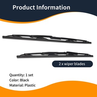 Xe 26 inch + 22 inch Lưỡi gạt nước Combo Cao su silicon Không xương Kính chắn gió kính chắn gió cho 5 Series E39 95-03