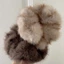 BORAGETE Scrunchies Lớn, Dây Buộc Tóc Nữ Thời Trang Sang Trọng, Băng Đô Tinh Tế Lông Tơ Thu Đông