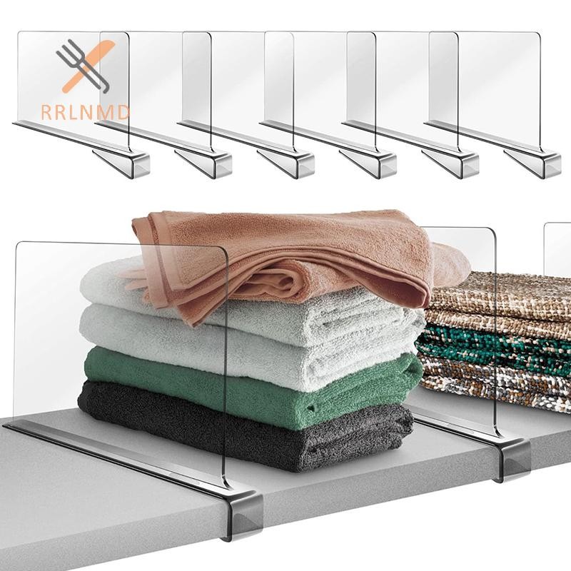 Rrlnmd 1 / 2 / 4 Kệ Tủ Quần Áo Trong Suốt Cho Tủ Quần Áo Sắp Xếp Quần Áo Chia Tủ Tủ Sách Chia Bách Ngăn MỚI