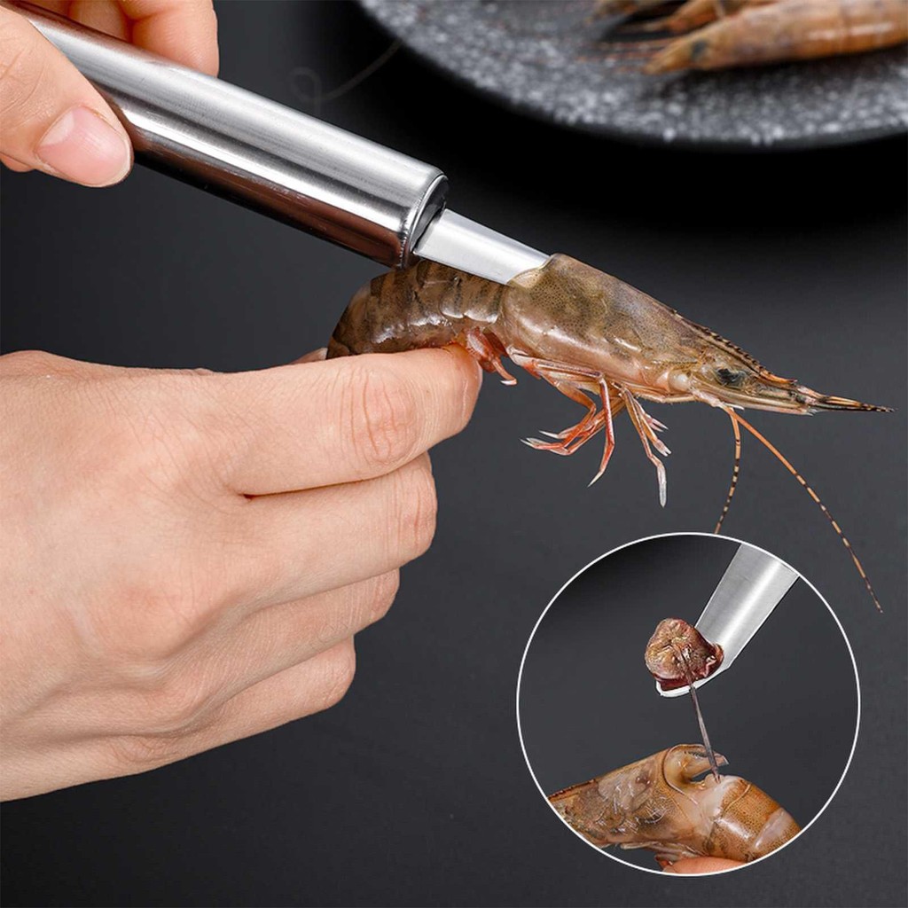 Dụng cụ gọt vỏ tôm cá cá cá nhỏ gọn Dụng cụ làm cua nhẹ & Dụng cụ gọt vỏ tôm Định vị chính xác và cắt shopidaevn