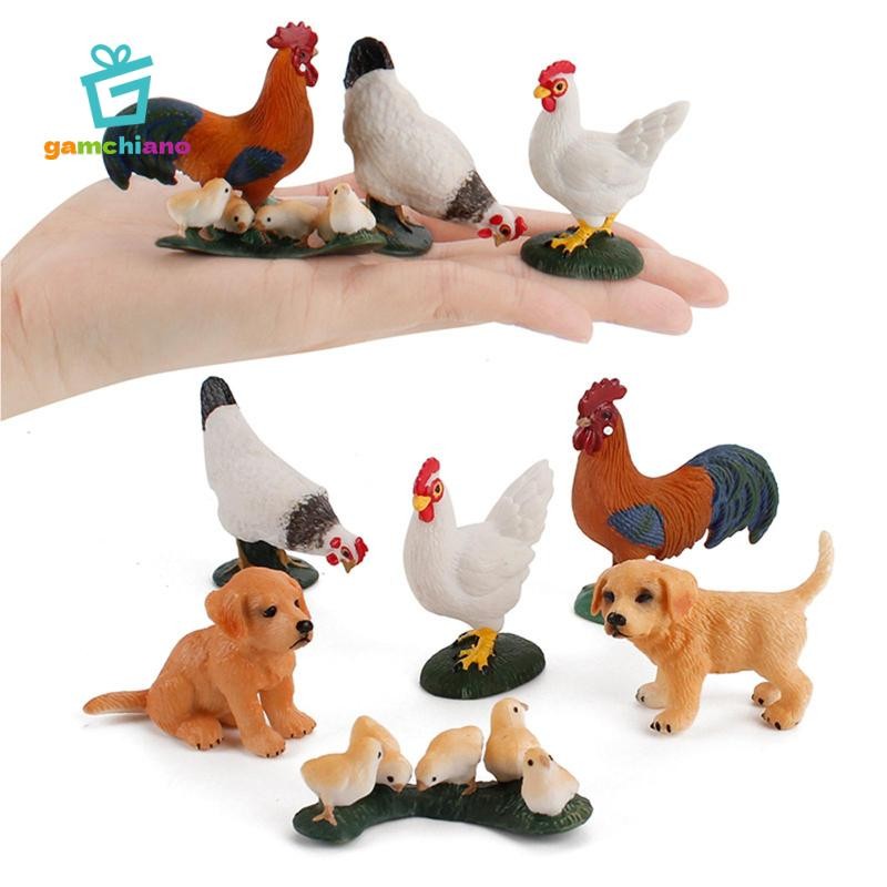 Gamchiano Trang Trại Động Vật Nhân Vật Bộ Đồ Chơi Trẻ Em Sống Động Như Thật Đồ Chơi Giáo Dục Trang Trại Động Vật Đồ Chơi Cho Trẻ Em Mầm Non Bé Trai Và Bé Gái Giảng Dạy Chống Đỡ