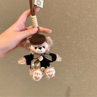 Thu Đông Retro Shirley Hoa Hồng Duffy Gấu Túi Mặt Dây Chuyền Xe Móc Khóa Nữ Sang Trọng Búp Bê Búp Bê Búp Bê Quà Tặng 12.19 XRJC