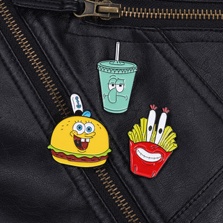 Spongebob Hoạt Hình Nhân Vật Huy Hiệu Thời Trang Và Dễ Thương Men Huy Hiệu Ba Lô Phụ Kiện Quà Tặng Cho Bạn Bè
