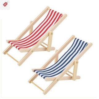 ALIK 1: 12 Ghế đi biển bằng gỗ có thể gập lại Ghế tắm nắng Chaise Dollhouse VN