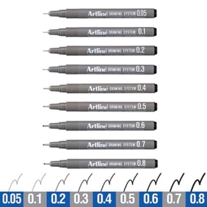 Bút lông kim, bút line đi nét, vẽ kỹ thuật Artline EK-234N.
