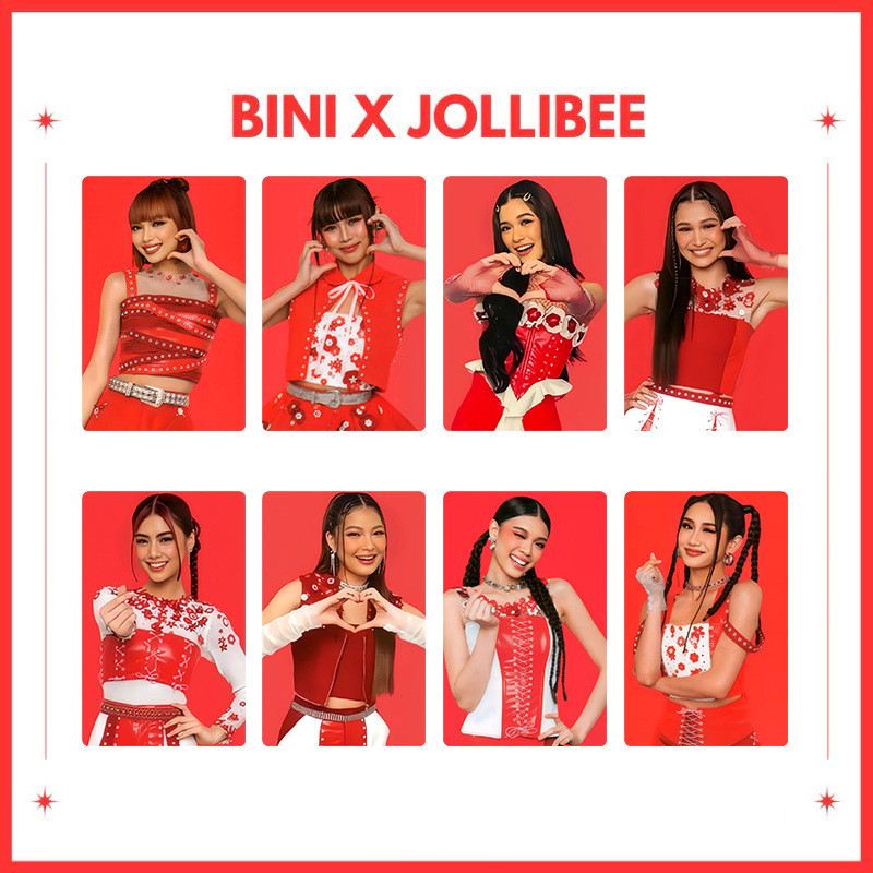 8-10 chiếc BINI Jollibee hamburger Photocard Tôi cảm thấy tốt PANTROPIKO CHERRY TRÊN Lomo Cards Aiah Colet Maloi Gwen Stcey Mikha Jhoanna Sheena Bưu thiếp YM
