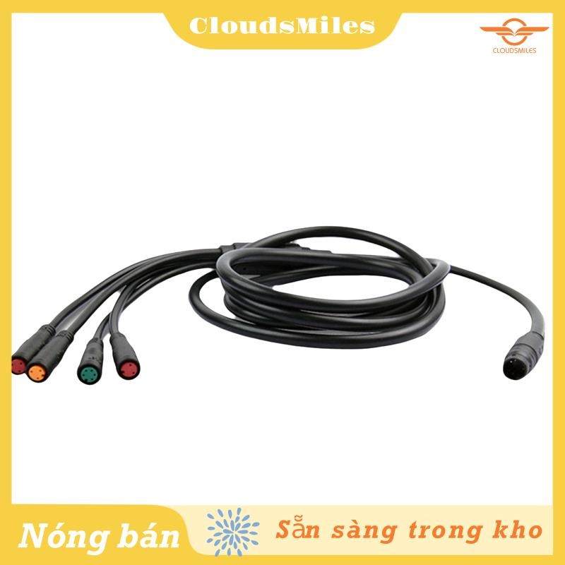 [Cloudsmiles] Cáp Xe Đạp Điện 1 Đến 4 Dây Cáp Chính Đầu Nối Chống Thấm Nước Cho Xe Đạp Điện Phanh LCD