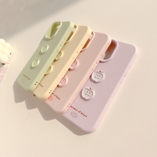 Ốp điện thoại silicon màu vàng hồng 3D dễ thương cho iPhone 17Promax 16 Pro Max 12 13 14 15 Promax Vỏ di động nữ tính ngọt ngào chống sốc