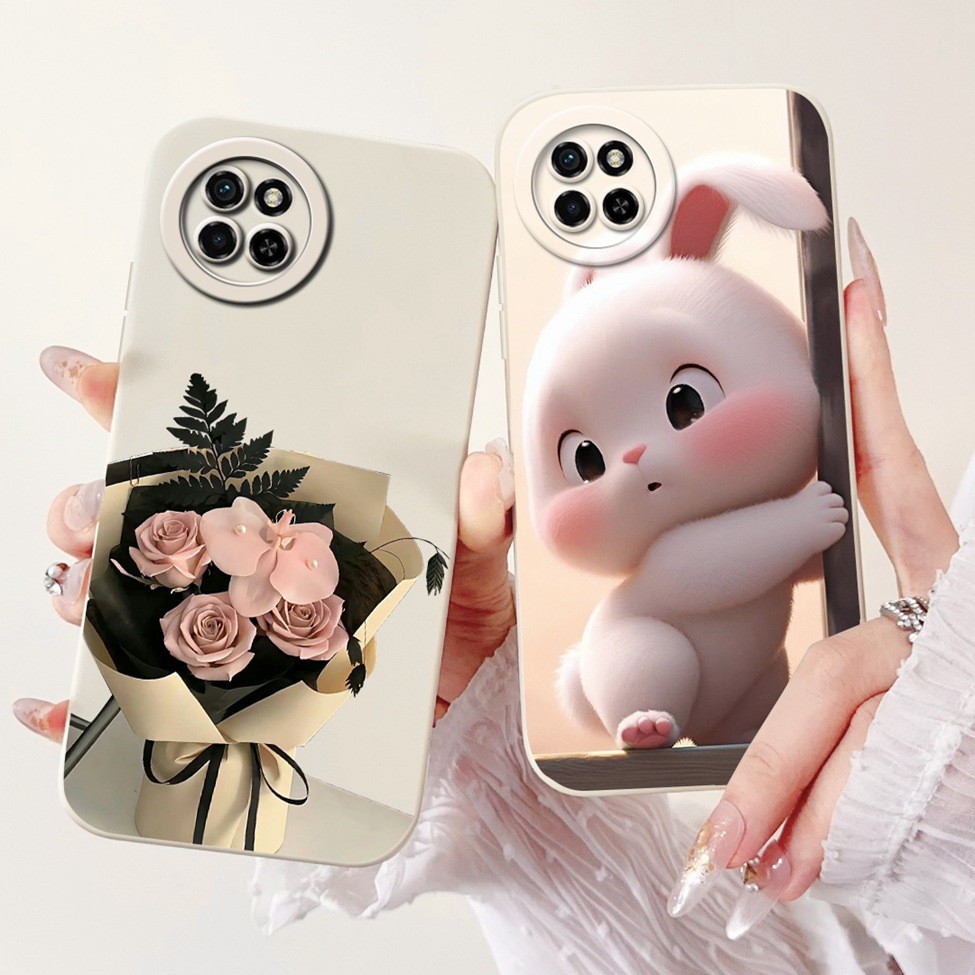 Ốp lưng thời trang sang trọng cho ITEL S23/S23 Plus/S665L/S681LN; thiết kế hoa, mèo Kawaii dễ thương; chống sốc