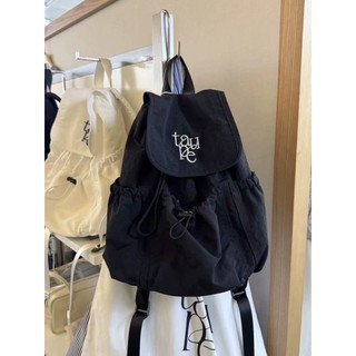 [Giảm giá hấp dẫn] Ba lô Hàn Quốc mới thiết kế niche túi du lịch nylon có dây rút ngoài trời dung tích lớn ba lô nhẹ nhàng 5.5 IBQB