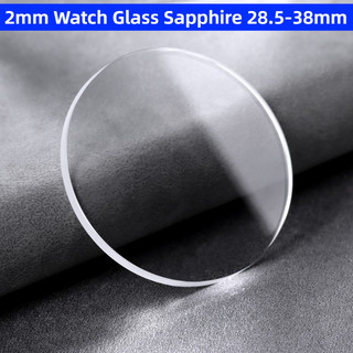 Đồng hồ dày 2.0mm Thủy tinh Sapphire có đường kính 28mm-38mm Đồng hồ pha lê trong suốt Thay thế thủy tinh Sapphire phẳng 1 chiếc