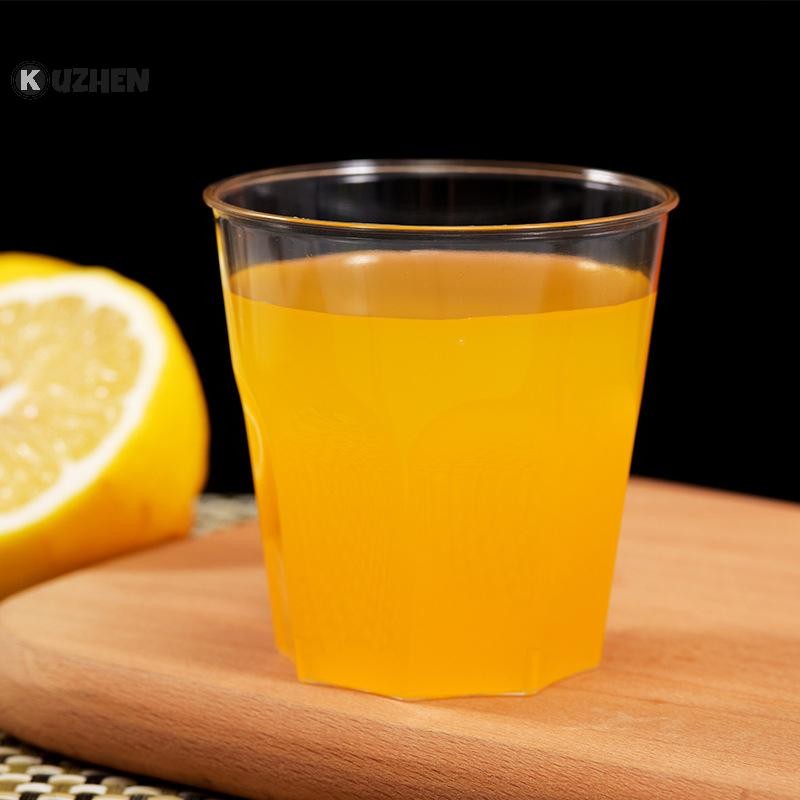 KUZHEN 50 Chiếc Mini Trong Suốt Nhựa Dùng Một Lần Đảng Bắn Kính Thạch Cốc Tumblers Sinh Nhật Phụ Kiện Nhà Bếp Gobelet Plastique HOT