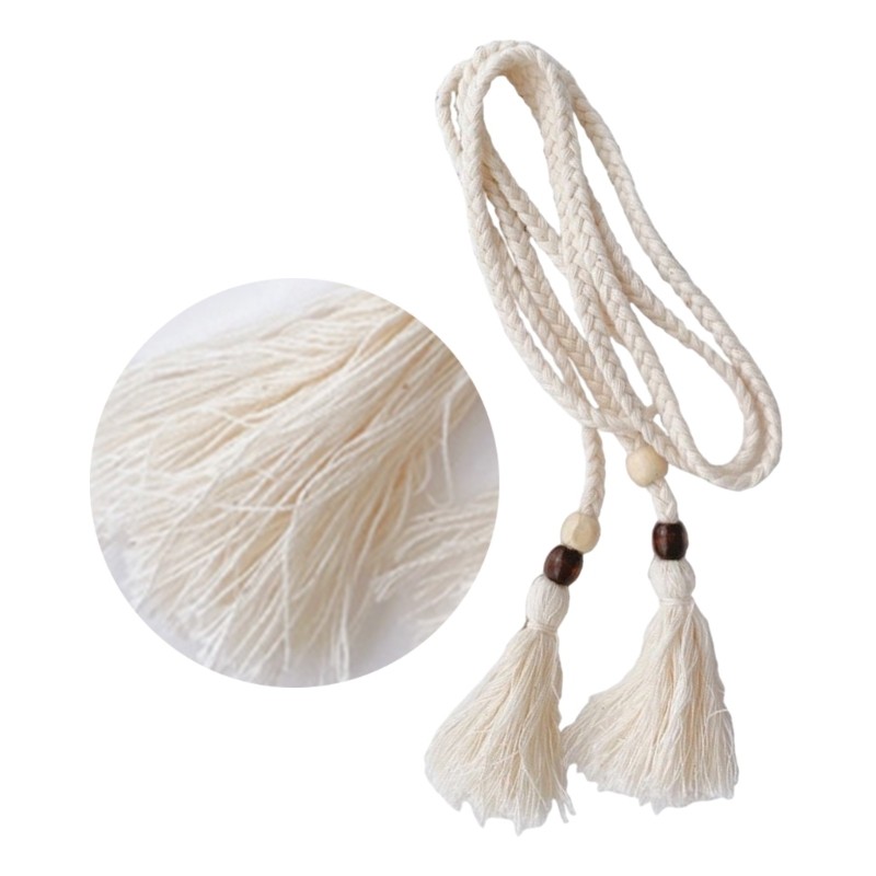 DASBSUG Thắt lưng bện đa năng Thắt lưng Dây Cotton cho nữ Nhiều dịp và trang phục