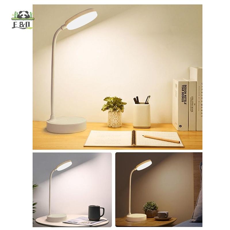 [Shnzdd] Đèn bàn LED 3 cấp độ có thể điều chỉnh độ sáng USB có thể sạc lại Đèn bàn cảm ứng di động Bảo vệ mắt cho phòng ngủ Đầu giường EMKK
