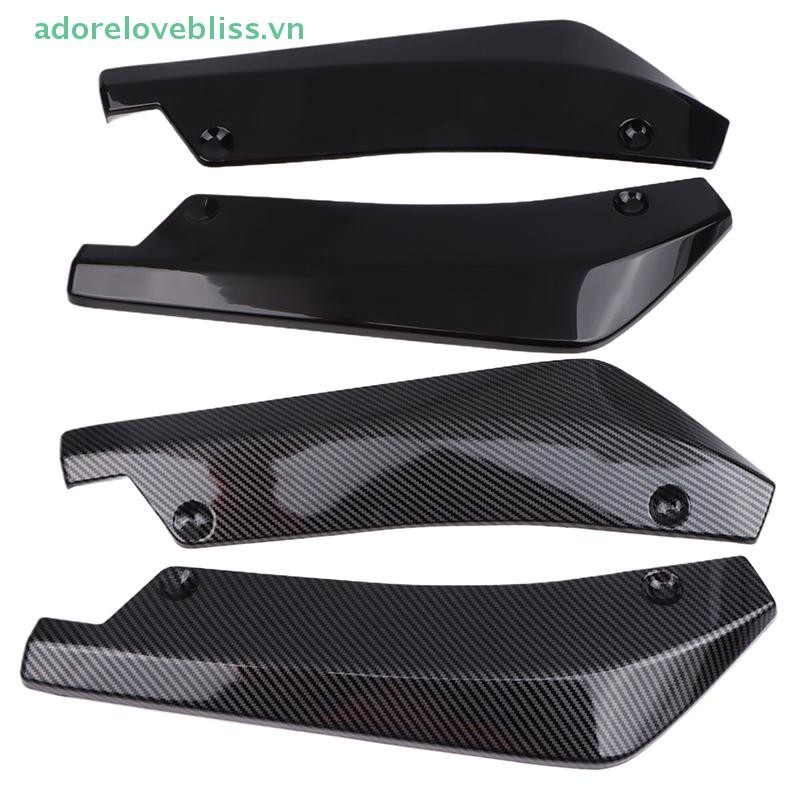 THÊM 1 Cặp Sợi Carbon Winglets Váy Bên Nối Dài Đa Năng Xe Phía Trước Phía Sau Dải Ốp Lưng Môi Spoiler Khuếch Tán Bộ Chia Bảo Vệ BSS