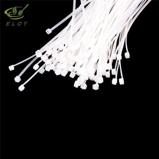 [ELOY] 100 Chiếc Thắt Lưng Trắng Đen Dây Cáp Zip Dây Tự Khóa Dây Buộc Cáp Nylon VN