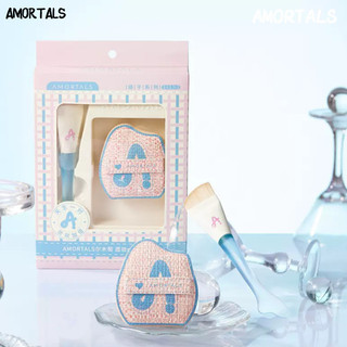 AMORTALS Foundation Make-Up Brush Đuôi Cá Mỏng Arc Light Và Mỏng Fit Không Dấu Vết Không Có Bột Đầu Phẳng Không Dấu Vết Kem Nền Siêu Mỏng Cọ Trang Điểm Dụng Cụ Trang Điểm