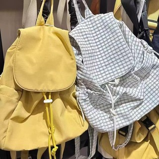 2026 Phong Cách Hàn Quốc Nhẹ Nylon Rip-Stop Dây Rút Thời Trang Đi Lại Ba Lô Phù Hợp Với