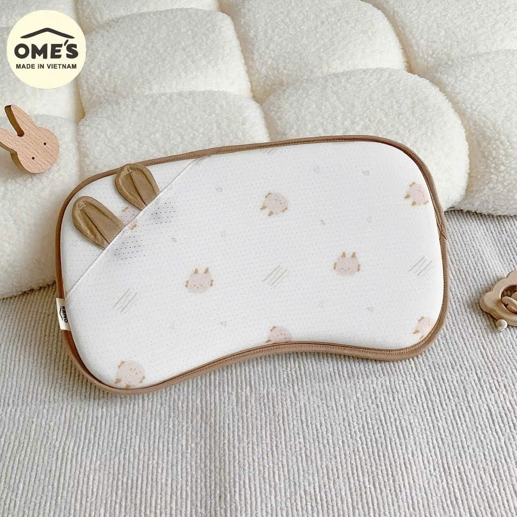 Gối Cao Su Thông Hơi Hãng  Cho Bé Chất Liệu Mềm Mịn Thoáng Khí Giúp Bé Ngủ Ngon Cho Bé 1 Tháng- 2 Tuổi