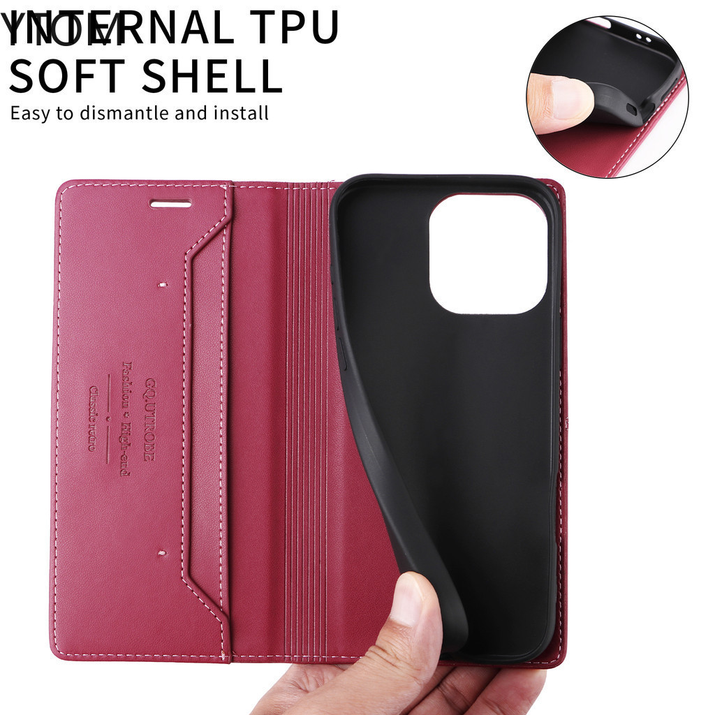 Vỏ Từ Tính Cho Xiaomi 14T POCO C75 C65 Redmi Note 13 Pro + Pro Plus 5G 13C 14C 11 11S 10 10S 10C 9 9s 4G Splice Ví Da PU Flip Cover Có Khe Cắm Thẻ Giá Đỡ Vỏ Mềm