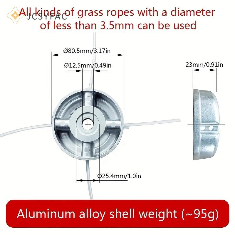 JCSYFAC Đa Năng Hợp Kim Nhôm Máy Cắt Cỏ Với Dây Thép Nylon Cắt Cỏ Máy Cắt Cỏ Các Bộ Phận Thay Thế Mới