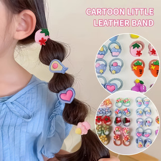 100 Cái / bộ Bé Gái Dây Buộc Tóc Chắc Chắn Nhiều Màu Sắc Co Giãn Đuôi Ngựa Dây Buộc Tóc Cho Tóc Thanh Lịch Phong Cách Trang Trí