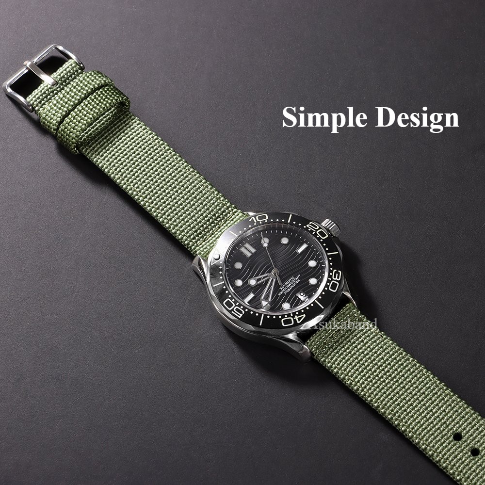 Dây đeo đồng hồ vải Nylon 18mm 20mm 22mm 24mm, phát hành nhanh, thể thao chống thấm nước, phụ kiện cho nam nữ