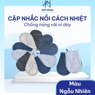 [Giá Xưởng] Combo 5 Cặp Nhấc Nồi Cách Nhiệt Vải Bố – Chống Nóng, An Toàn Khi Nấu Nướng