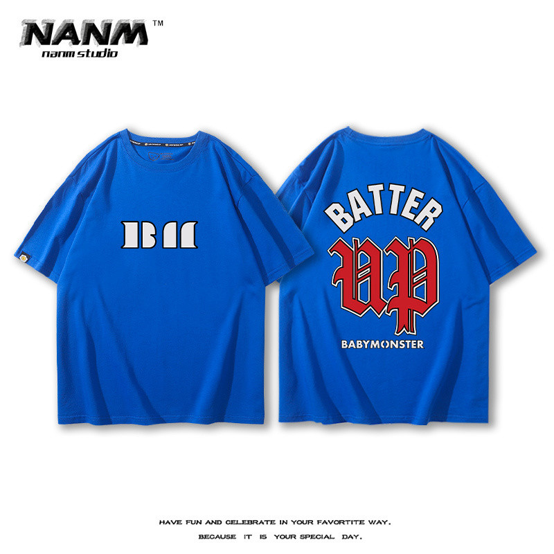 BABYMONSTER Tour HELLO MONSTER Hàng hóa ngắn tay nam nữ Người hâm mộ Áo thun cổ vũ mùa hè