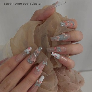 [savemoneyeveryday] 200 Cái Phụ kiện nghệ thuật làm móng tay đính cườm bong bóng nàng tiên cá đầy màu kẹo phẳng Trang trí móng tay bán nguyệt [vn]