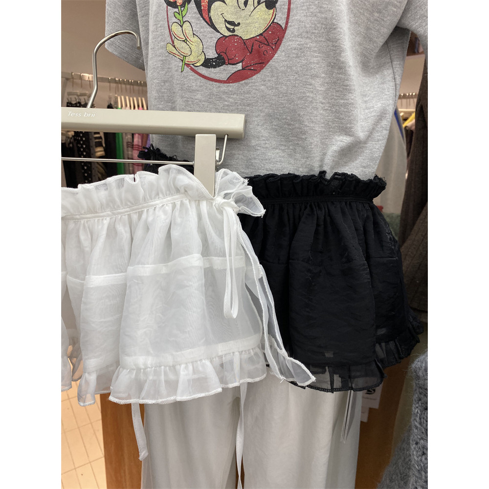 Milyfashion Phong Cách Mới Rened-Up Thời Trang Xếp Ly Váy Fart Rèm Váy Ngắn Một Mảnh Dây Lưng
